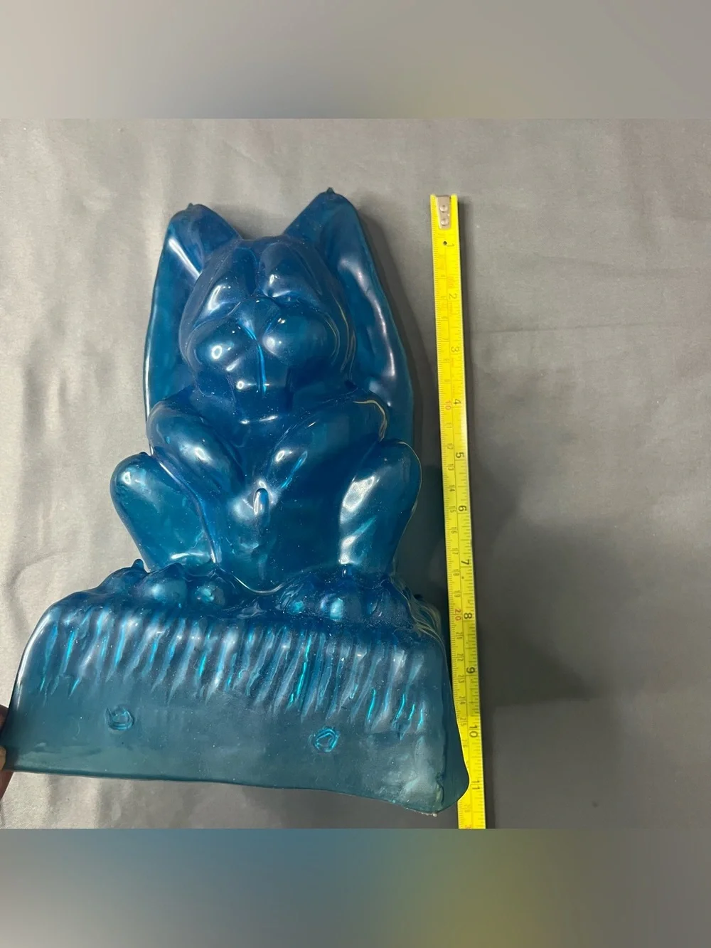 Vintage Ice Art Ice Sculpture Molds Bunny Rabbit Reusable Blue Plastic Silicone